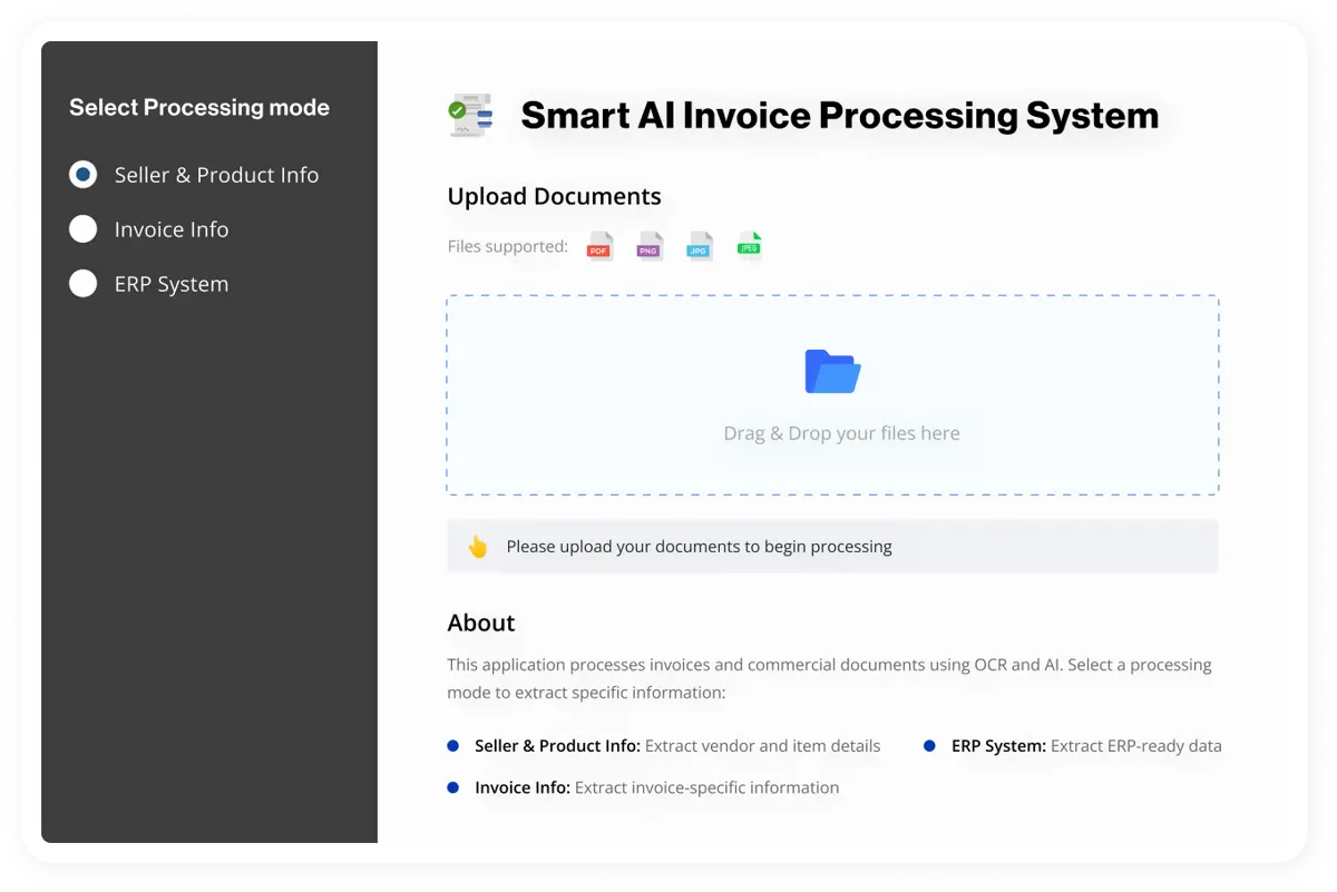 SMART AI INVOICE PROCESSING SYSTEM